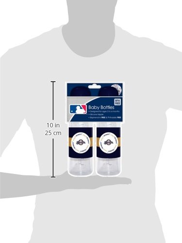 MLB Milwaukee Brewers Baby Bottles, 2-Pack