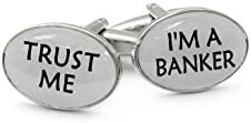 Trust Me I'm A Banker Cufflinks Cuff Link In Presentable Gift Box Ideal Gift For Birthday Wedding Valentine Occasion