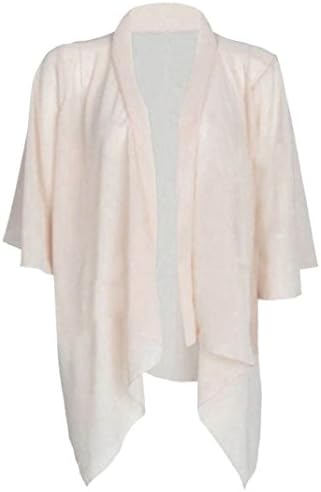 Girly Look OWASI ® New Womens Plain Cardigan Open Waterfall Chiffon Kimono Shrug