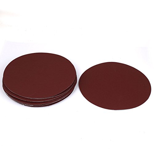 uxcell 7" Dia 1000 Grit Brown Abrasive Polishing Hook and Loop Sanding Disc 20 Pcs