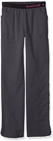 HeartSoul Scrubs Women's Size Head Over Heels so in Love Low Rise Pull-on Pant-Tall