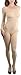 ToBeInStyle Women's Opaque Scoopneck Long Sleeve Bodystocking - Beige