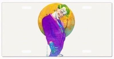 Custom The Joker Abstract Paiting - Batman Dark Hero v36 Vanity License Plate