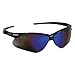 Jackson Safety 3000358 Nemesis Safety Glasses Black Frame / Blue Mirror Lens