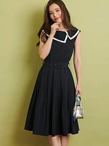 Amazon Co Jp Noela ノエラ セーラーカラープリーツワンピ 紺 M 服 ファッション小物