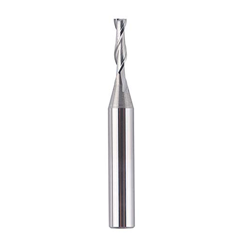 SpeTool Spiral Router Bit 1/4 Inch Shank Up Cut 1/8 Inch Cutting Diameter 1/2 Inch Cutting Length Solid Carbide HRC55 End Mill