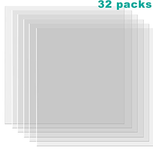 32 Pack 4 mil Blank Stencil Material Mylar Blank Sheets for Stenciling Airbrush Painting Tracing Fabric Templates,12 x 12 Inch - Thumbnail 6