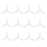 EMAX AVAN Mini 3024 3-Blade Propellers 3 Inch Triblade Props Compatible with 1106 Brushless Motor for Babyhawk-R FPV Racing Drones Multirotors Quadcopters(Pack of 6pairs) (clear)