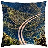 mountain highway in aiea hawaii - Throw Pillow Cover Case (18