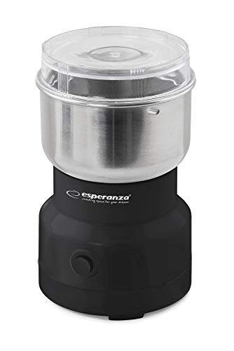 Elektrische Kaffeemühle | Kaffeemühle 100W | Kaffeebohnen Nüsse, Gewürz, Getreide | Mühle mit Edelstahlmesser | 50g… – Bild 2