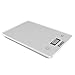 Kinzi Digital Touch Kitchen Scale (12 lbs Edition), Tempered Glass in Clean White
