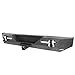 u-Box Rear Bumper for Jeep Wrangler YJ & TJ 1987-2006 - Textured Steel Back Bumper w/LED Lights & D-Rings & Receiver Hitch & License Plate Mount