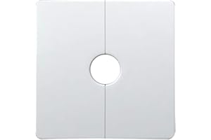 COOLHOOD Plastic Split Square Escutcheon Plate Wall Split Flange for 0.47''/0.87''/1.26'' Diameter Pipe Household Hardware Square Escutcheon Plate