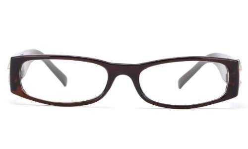 Newbee Fashion - IG Unisex Clear Plastic High Fashion Rectangular Oval Shape Clear Lens Glasses