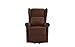 Divano Roma Furniture Power, Lift Chairs, Linen Living Room Reclining Armchair (Dark Brown)