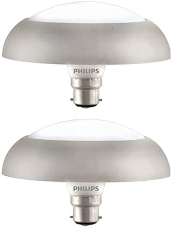 Philips Deco Ring Base B22 10-Watt LED Bulb (Pack of 2, Cool Day Light)