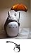 Totoro Umbrella LED Night Light Kid's Character Lamp USB Charge (White) / Totoro Hair Bad Gifts