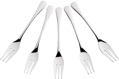 下村企販 フォーク 12.8cm 5本セット 【日本製】 食洗機対応 シンプルなデザイン おもてなし 来客用 ケーキ フルーツ 小さい ステンレス ナチュレ 燕三条 42596