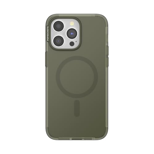PopSockets iPhone 15 Pro Max Case Compatible with MagSafe, Phone Case for iPhone 15 Pro Max, Wireless Charging Compatible, Case Only - Fatigue