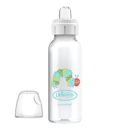 Dr. Brown's Dr. Brown's Eric Carl"The Very Hungry Caterpillar" Options+ Transition Bottle with Sippy Spout, 8 oz, Caterpillar, 1 Count