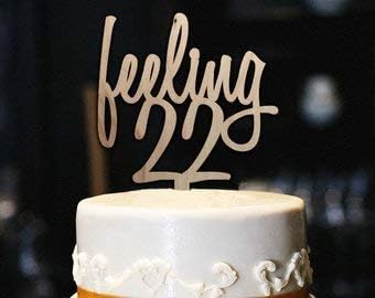 Karen S Cake Topper Feeling 22 Decoration De Gateau D Anniversaire Pour Adulte En Bois Amazon Fr Cuisine Maison Karen S Cake Topper Feeling 22 Decoration De Gateau D Anniversaire Pour Adulte En Bois Amazon Fr Cuisine Maison
