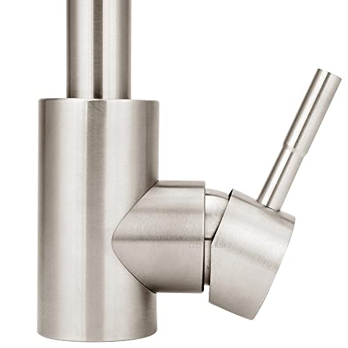 Torneira Cozinha Monocomando Inox Escovado Bica Movel