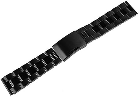 WEIMOB Women Men Stainless Steel Metal Watch Band Strap 18mm 20mm 22mm 24mm 26mm 28mm 30mm Replacement Bracelet Silver Black