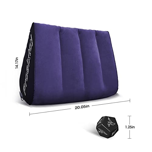 Sex Inflatable Wedge-Pillow and Dice Sex-Games for Adult Couples Prosixtoy Sex Position Dice Position Support Pillow Sex Toy