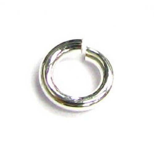 20 pcs Silver Filled .925 Round 4mm Open Jump Rings 20 Gauge Wire / 0.8mm Wire / Charm Connector / Findings / Bright