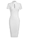 MUXXN Women's 1940's Vintage Floral Lace Keyhole Bodycon Hot Pencil Dress