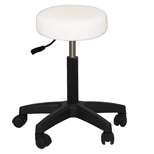 Adjustable Portable Medical/Dental/Spa Chair with Stool Combination, White
