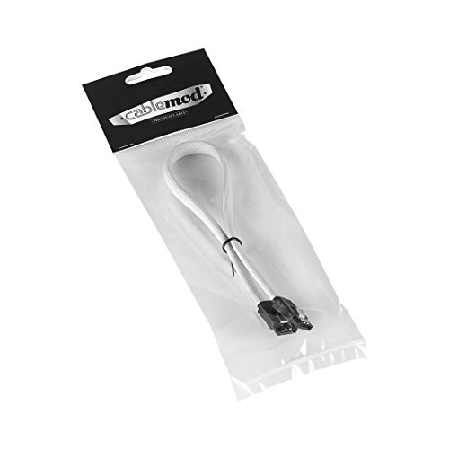 CableMod ModMesh SATA 3 Cable (30CM, White)