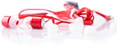 Miia in Ear Headphones with Microphone and Volume Controller (Red)