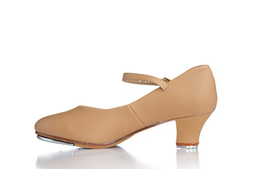 Theatricals Adult 1.5" Heel Baby Louis Character Tap Shoes T9800TAN10.0M Tan 10 M US - Thumbnail 4