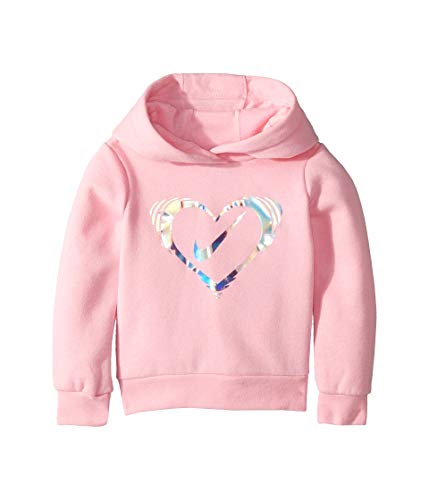 Nike Kids Baby Girl's Iridescent Heart Fleece Pullover (Toddler) Pink 2T Toddler