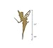 Soccerene 24pcs Gold Glitter Pretty Ballet Dancer Fairy Peri Cupcake Toppers Baby Girls Children Kids Toddlers Birthday Bridal Shower Baby Shower Wedding Favors