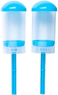 Lot of 4 Evri Blue Dessert Push Pop'z Containers 3.7 oz. Plastic with Lids