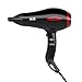 1875W Salon Hair Dryer Negative Ionic Blow Dryer with Air Flow Nozzle 2 Speed and 3 Heat Settings Professional AC motor,Black