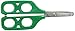 American Educational Products P-121 Dual Control Training Scissors, Left Hand, 45 mm Round Ended Blade