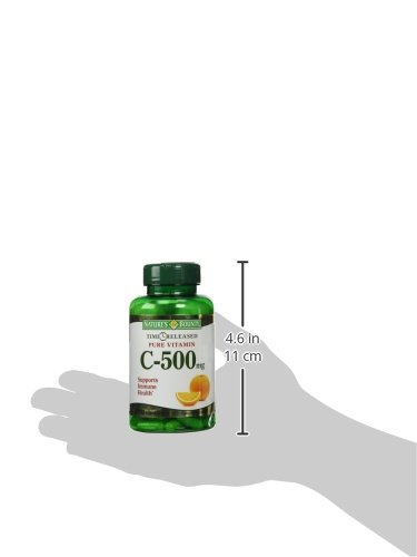 NATURE’S BOUNTY VITAMIN C 500 MG CAPSULES TIME RELEASED 100 CAPSULES (PACK OF 9)