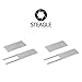 STEAGLE Two Pack (Silver x2) Premium Laptop Webcam Cover [2nd Generation] for your privacy – compatible with Macbook Surface Laptop PC