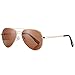 Pro Acme Polarized Aviator Kids Sunglasses for Girls Boys, Petite Aviator Frame for Small Face Juniors, 52MM