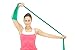 bebebaoFlat Exercise Stretch Bands 3 x Resistance Bands Set (Light Medium Heavy) Latex Free - Physical Therapy Bands for Yoga Ballet Pilates - Free Bonus Door Anchor