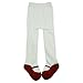 ComiFun Baby Girl Cotton Leggings, Christmas Infant Toddler White Solid Mary Jane Shoe Look Soft Cotton Gift Leggings Pantyhose,1 Pair,6-12 Months