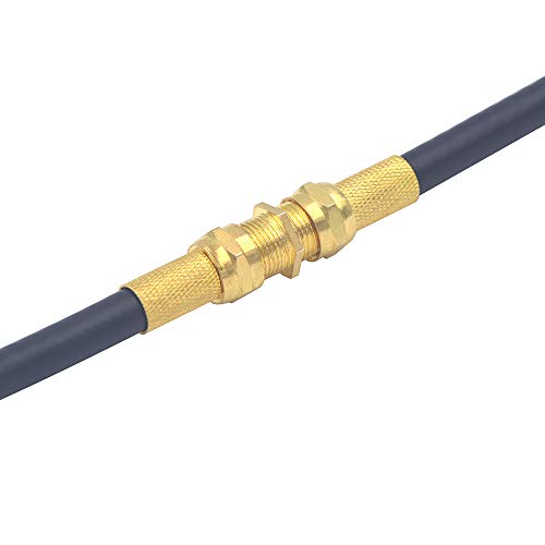 VCE Coaxial Cable Connector, RG6 F-Type Gold Plated Adapter Female to Female Coax Extender TV Cables, 5-Pack