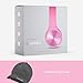 LilGadgets Connect+Wired Kids Headphones for School with Microphone, Volume Limiting & Noise Reduction Over-Ear Headset with Cord, SharePort Technology & SoftTouch Padding, Pink - Kid Headphones