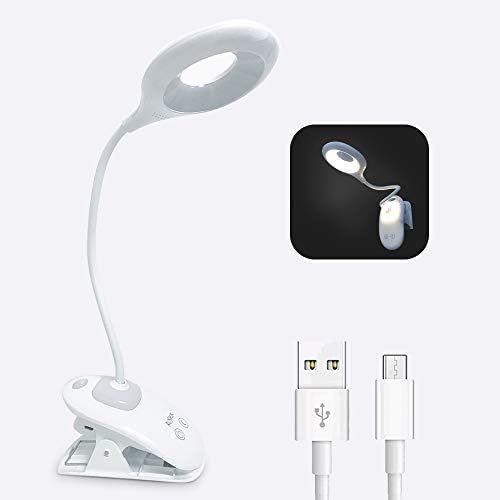 pinza luz lectura recargable de 16 led