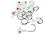 LAST CAST TACKLE 1/4-1oz White Ball Jig Heads - 10 Pack - 5 Sizes to Choose from