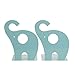 Dxhycc 1pair Blue Cute Elephant Nonskid Bookends Book Rack Book Organizer Bookend Art