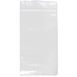Beadaholique Clear Plastic Self Sealing Bags (100 Pack), 3 x 5"
